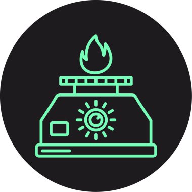 vektör gaz soba simgesi