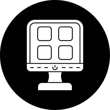 seo modern simgesinin vektör illüstrasyonu