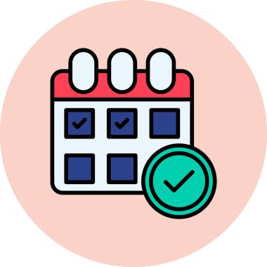 Takvim. Web simgesi basit tasarım