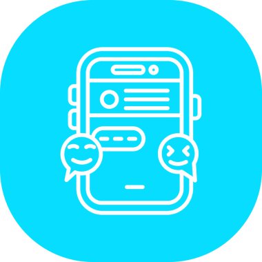 Konuş. Web simgesi basit illüstrasyon