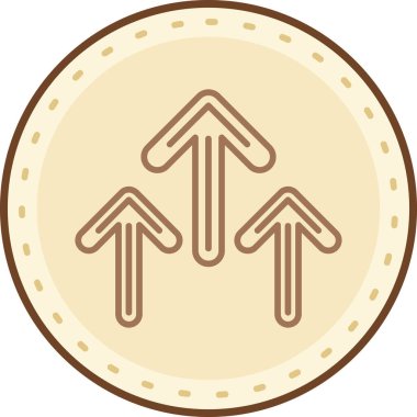 ok simgesi vektör illüstrasyonu