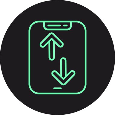 Eşsiz Telefon Vektör Satırı Simgesi