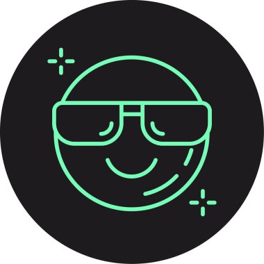 vektör emoji simgesi çizimi