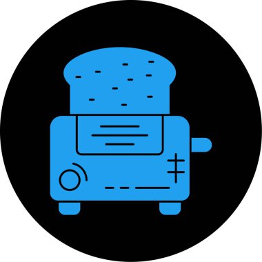 Yiyecek ve simgenin vektör illüstrasyonu