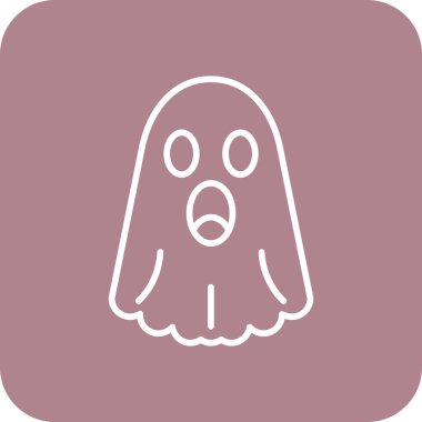 hayalet ağ simgesi basit illüstrasyon