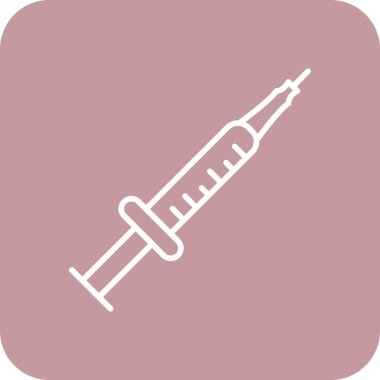 Şırınga simgesinin vektör illüstrasyonu