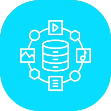 veri merkezi sunucu vektör illüstrasyonu