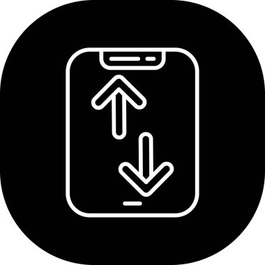 Arkaplan grubunda ok simgesi izole edildi