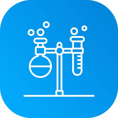 Laboratuvar simgesinin vektör illüstrasyonu