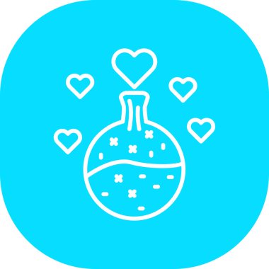 Kalp. Web simgesi vektör illüstrasyonu