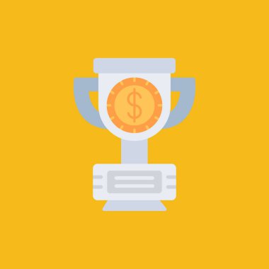 Para çantası simgesi düz izole vektörü