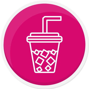 dondurma simgesi, basit vektör çizimi