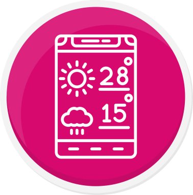 Vektör illüstrasyonu, simge ögesi biçimi