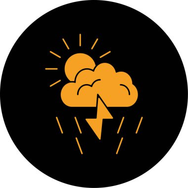 Bulut simgesi vektör illüstrasyonu