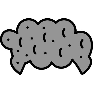 çizgi film doodle duman bulutu