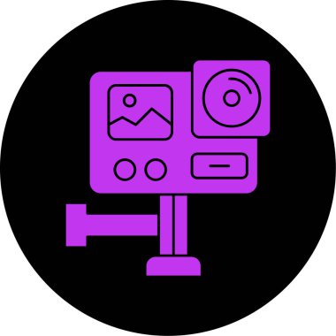 İllüstrasyon video oynatıcı simgesi