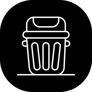 Kişisel ve ticari kullanım için vektör çöp simgesi.