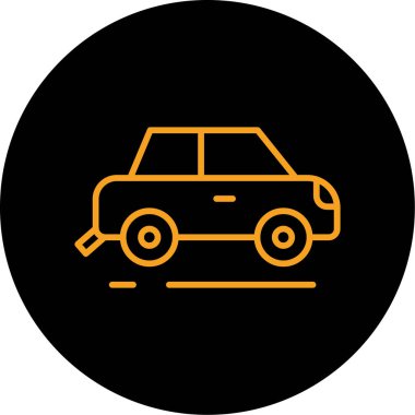 araba simgesi vektör illüstrasyonu