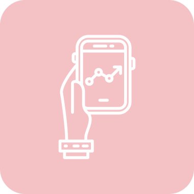 bir el simgesi ile akıllı saat, vektör illüstrasyon