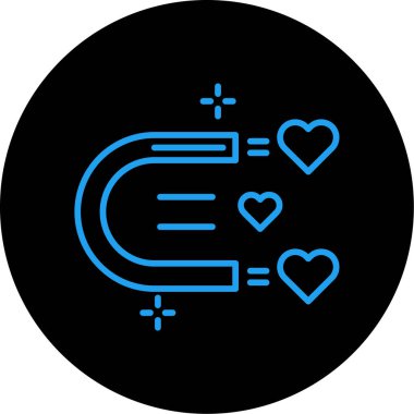 Kalp simgesi, basit vektör çizim