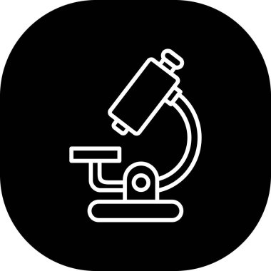 mikroskop vektör illüstrasyonu, simge ögesi