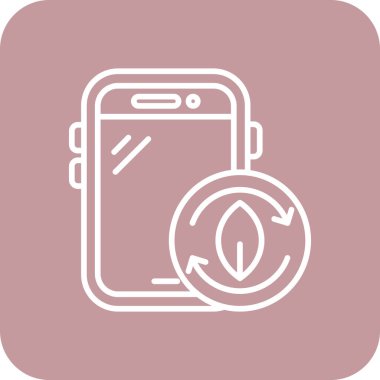 Akıllı telefon. Web simgesi basit illüstrasyon