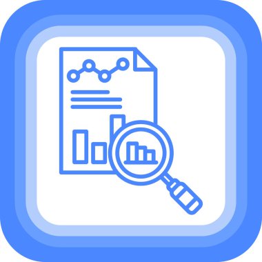 Analiz. Web simgesi basit illüstrasyon