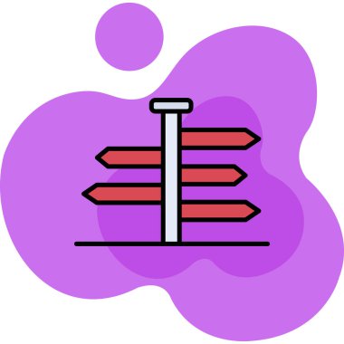 Tek bir simge tasarımının vektör illüstrasyonu