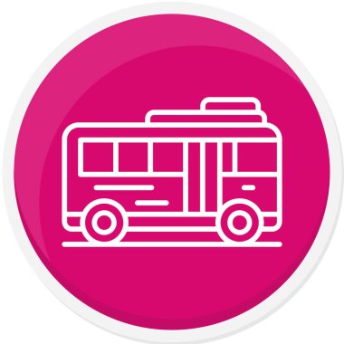 bus simgesi vektör illüstrasyonu