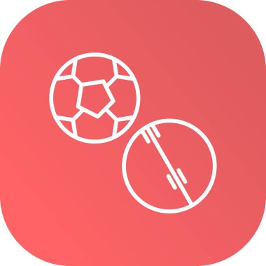 Futbol simgesinin vektör illüstrasyonu