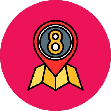 Rozet. Web simgesi basit illüstrasyon