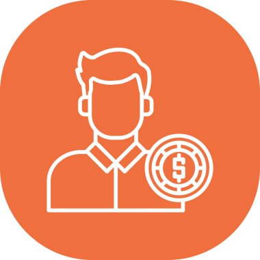 vektör para simgesi illüstrasyonu