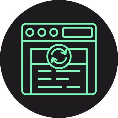 Modern bir simgenin vektör illüstrasyonu