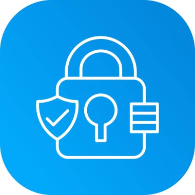 ikon vektör illüstrasyonunu kilitle