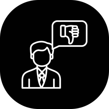 Bir iş adamı simgesinin vektör çizimi