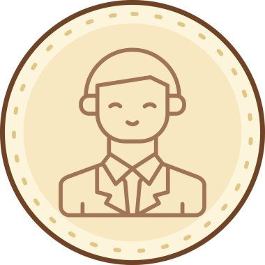 Avatar Adam vektör illüstrasyonu