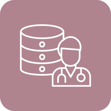 Modern doktor simgesinin vektör çizimi