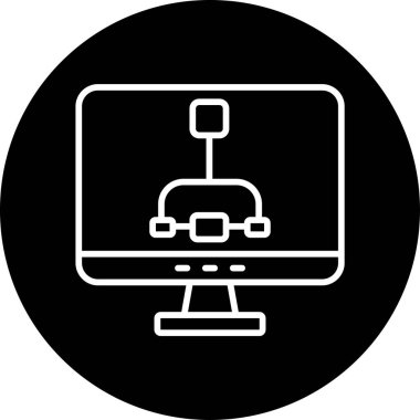 Vektör izleyici simgesi, vektör illüstrasyonu