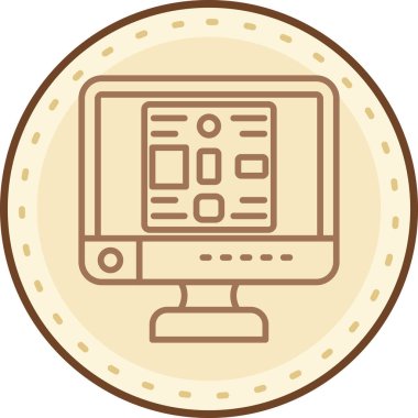 Bozuk para. Web simgesi basit illüstrasyon