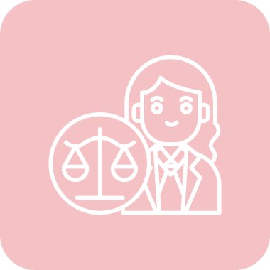 adalet vektörü illüstrasyon simgesi