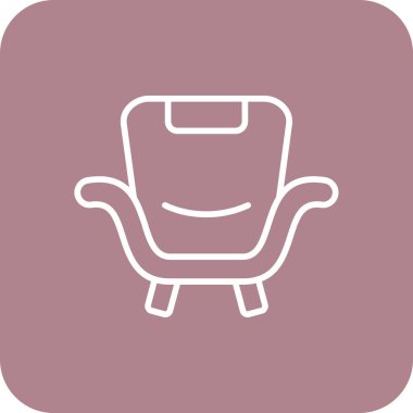 koltuk simgesi vektör illüstrasyonu