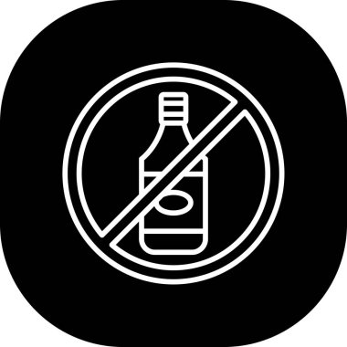 içki ikonu vektör illüstrasyonu