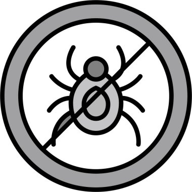 Örümcek ikonu vektör illüstrasyonu
