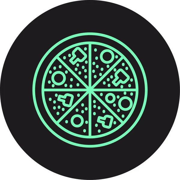 Pizza ikonu. vektör illüstrasyonu