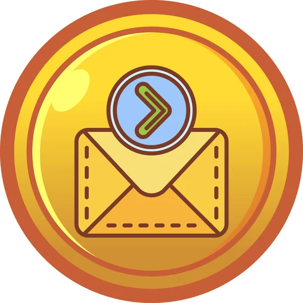 karikatür biçiminde e- posta harfi simgesi