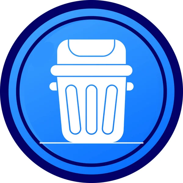 Çöp kutusu mavi renkte.