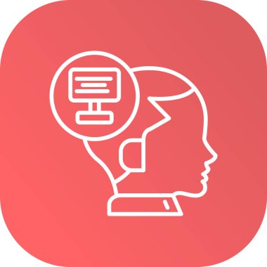 Kafası olan bir adamın vektör çizimi