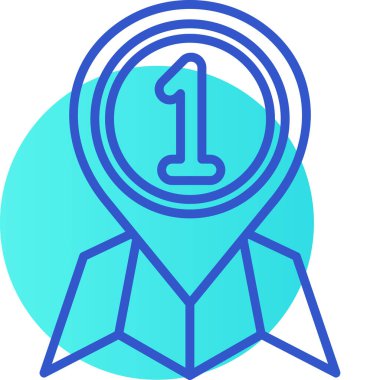 Rozet. Web simgesi basit illüstrasyon