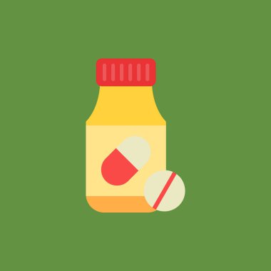 hap düz simge tasarımı