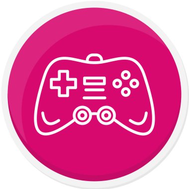 Oyun kolu. Web simgesi basit illüstrasyon